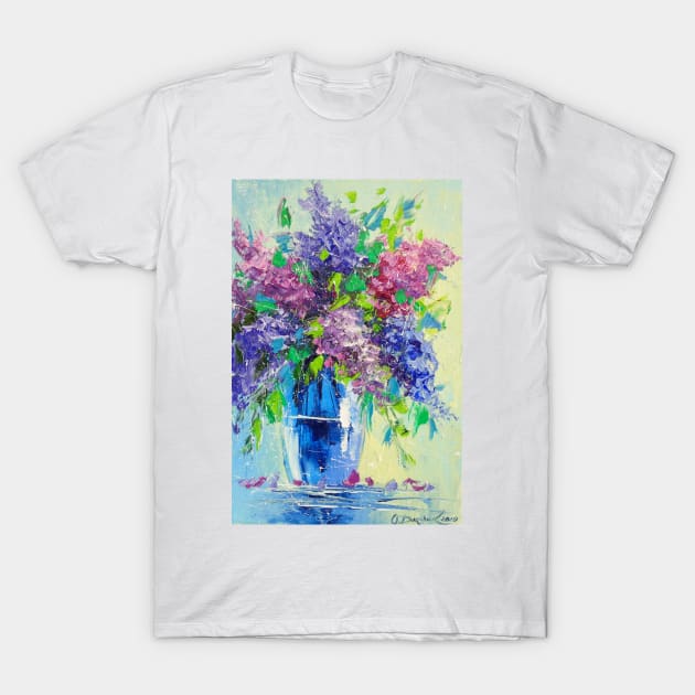 Lilac bouquet T-Shirt by OLHADARCHUKART